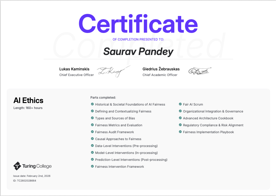 Certification